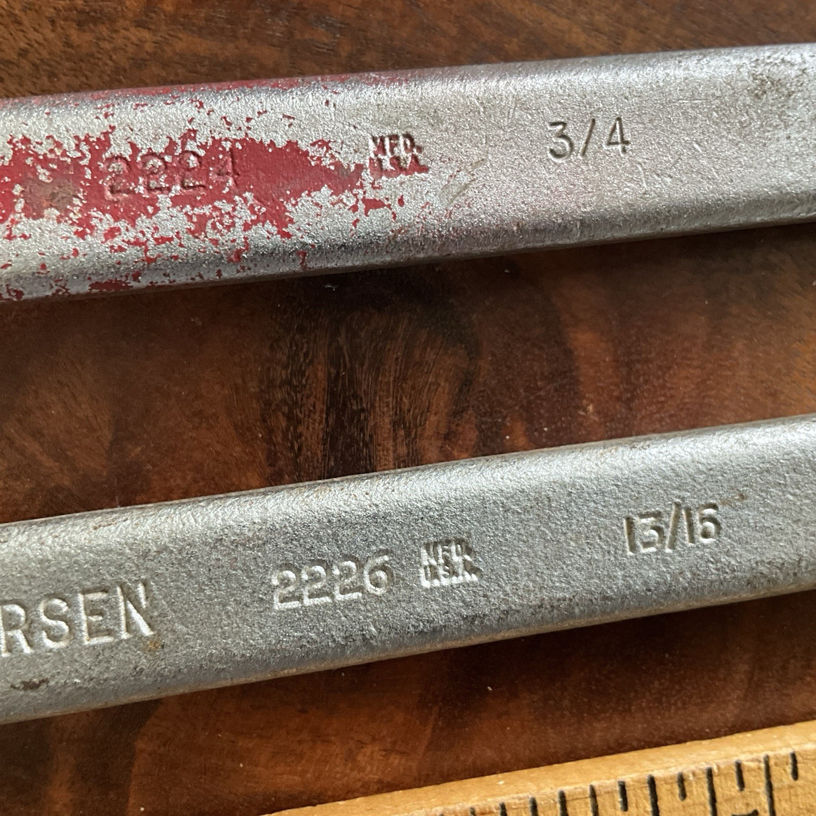 Vintage 4pc SAE Deep Offset Box End Wrench Set Made in USA