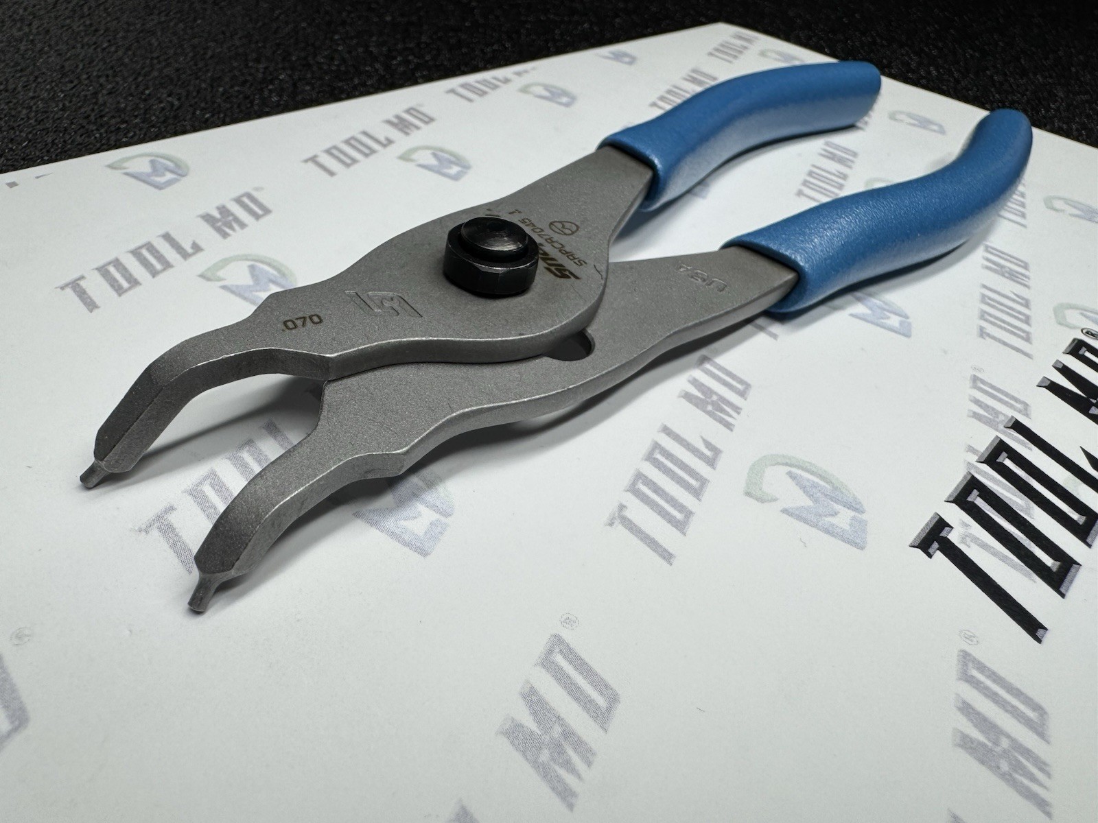 Snap-on Tools USA NEW PEARL BLUE 45° Tip .070 Snap Ring Pliers SRPCR7045