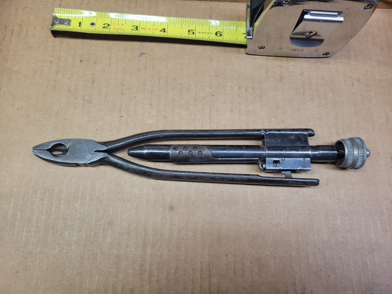 Vintage US Military Milbar Safety-Twist Aviation Pliers No N2
