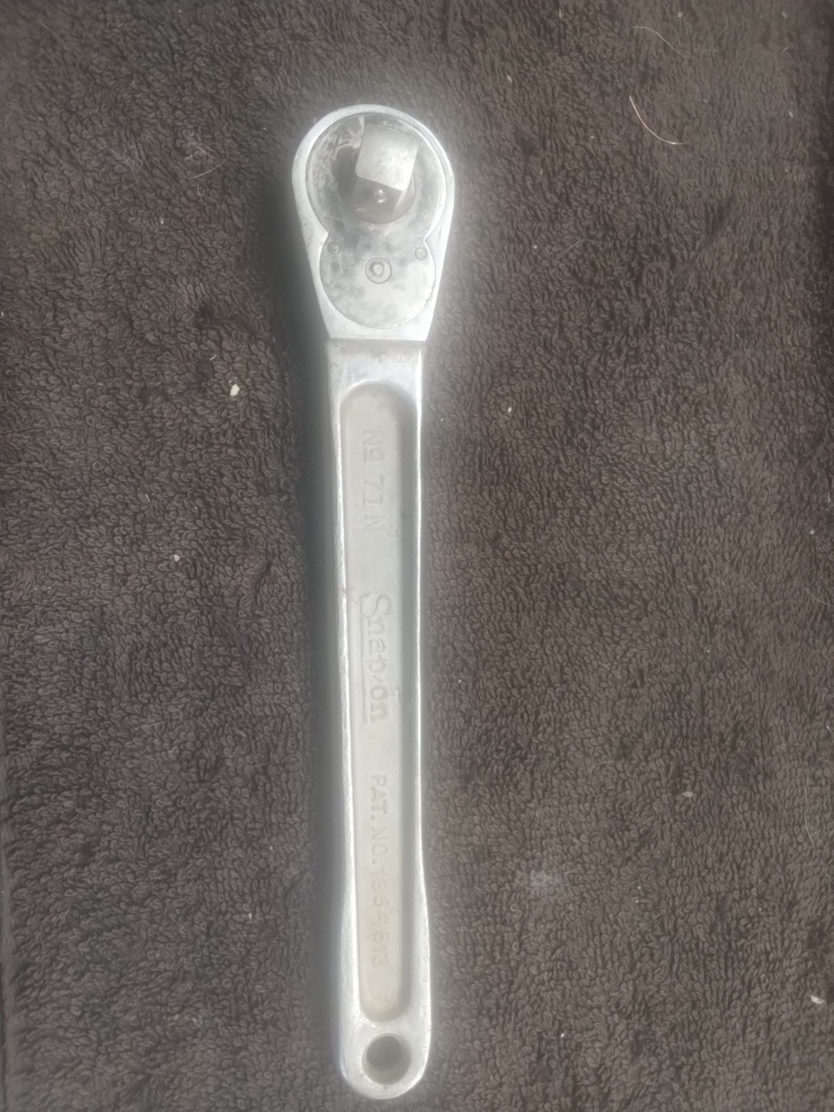 Vintage 1945 Snap-On 71N Ratchet – 1/2″ Drive – WWII «G» Date Code – Smooth!