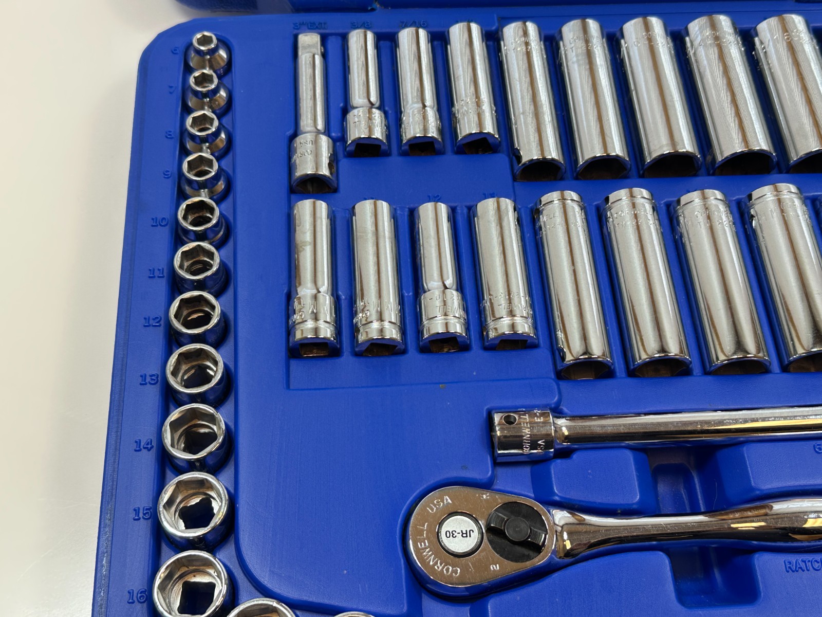 🇺🇸 Cornwell Tools USA 47pc 3/8″ Drive Super Socket Set SAE Metric, TS247SSFT