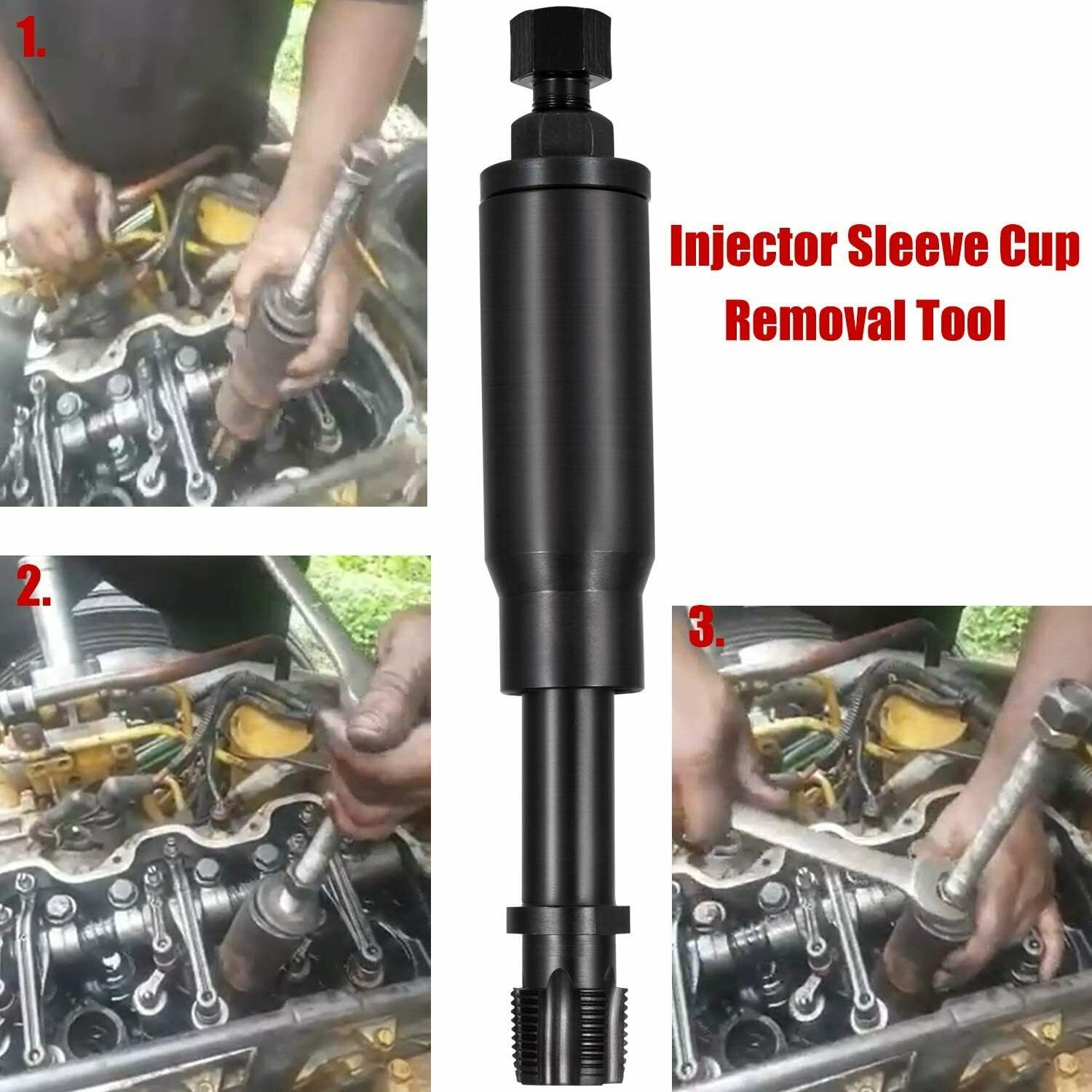 Injector Sleeve Cup Removal Tool & Install Kit For Caterpillar 3126B CAT C7 C9