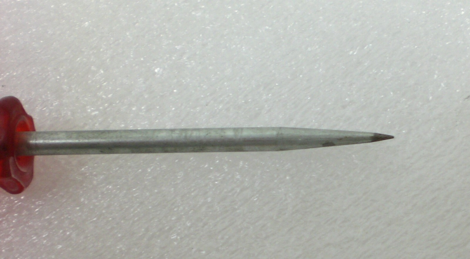 Classic RED Mini Hard Handle Straight Scratch Awl Pick 5″ Long