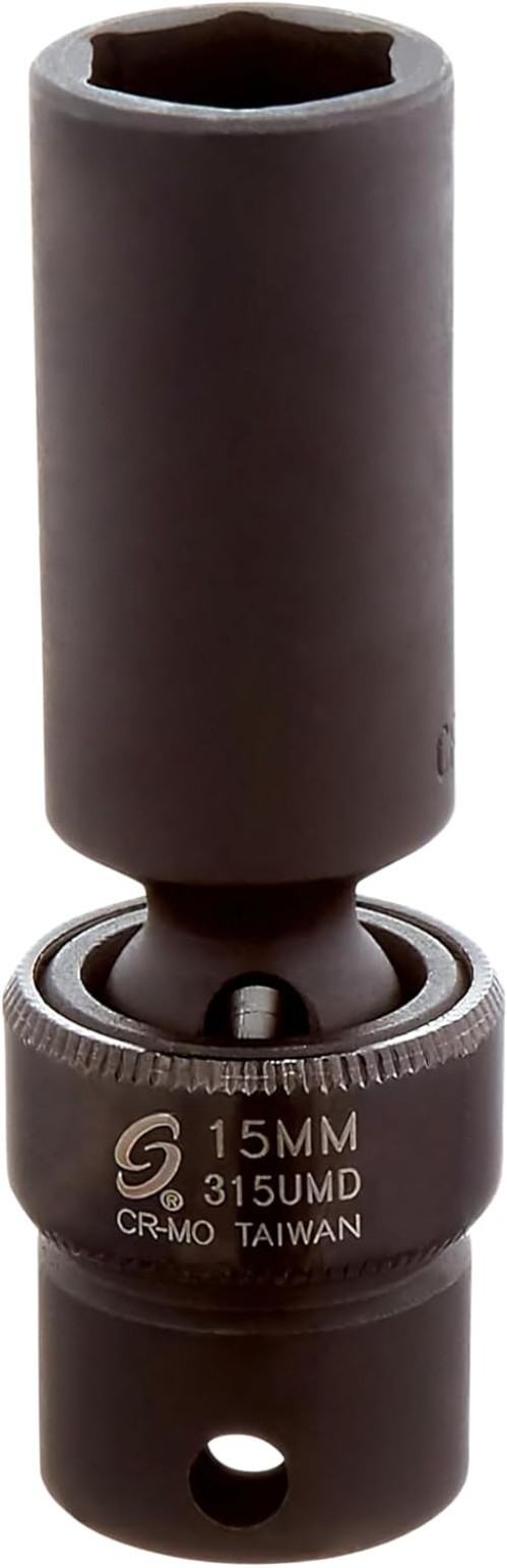 High-Visibility 3/8″ Drive Impact Socket 15mm – Coated for Corrosion Resistance