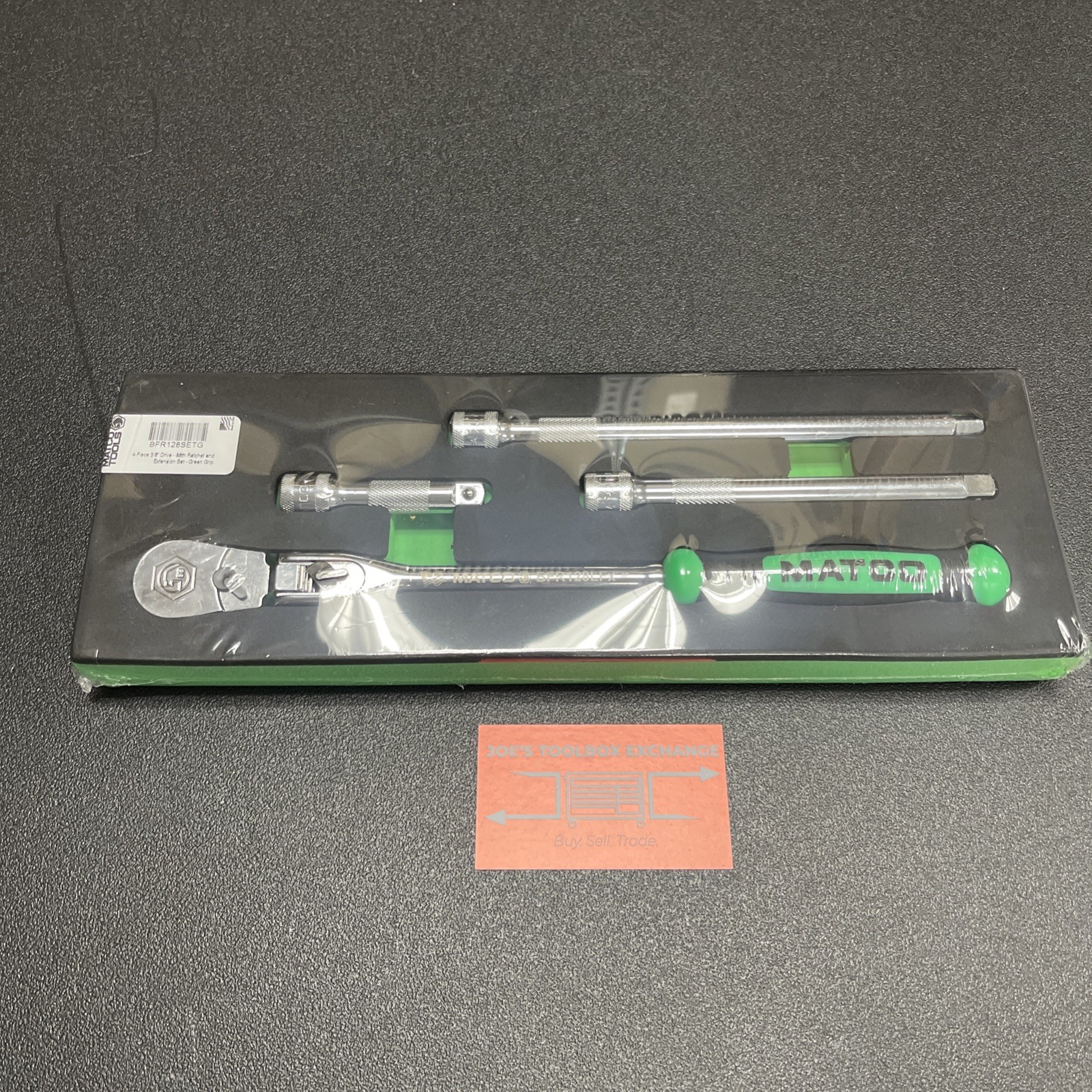 Matco Tools 3/8″ Drive Flex Ratchet + Extensions Foam Set Green BFR128SETG