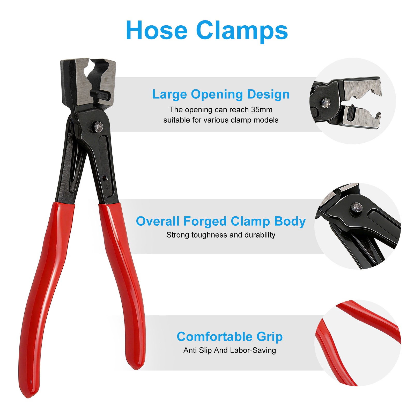 2PCS Car Electrical Disconnect Pliers Hose Clamp & Wire Connector Separator Tool