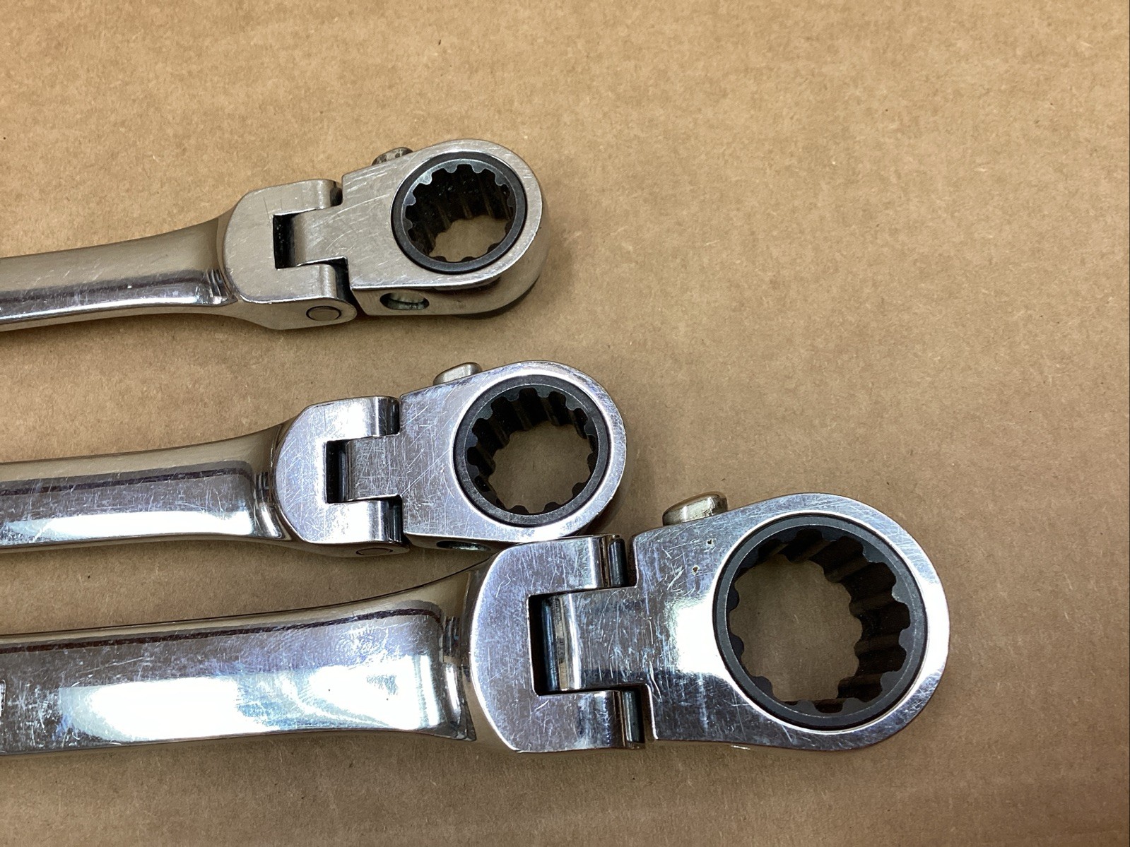 MATCO 3 Piece Long Double Flex Ratcheting Wrench Set Metric RRFXLM
