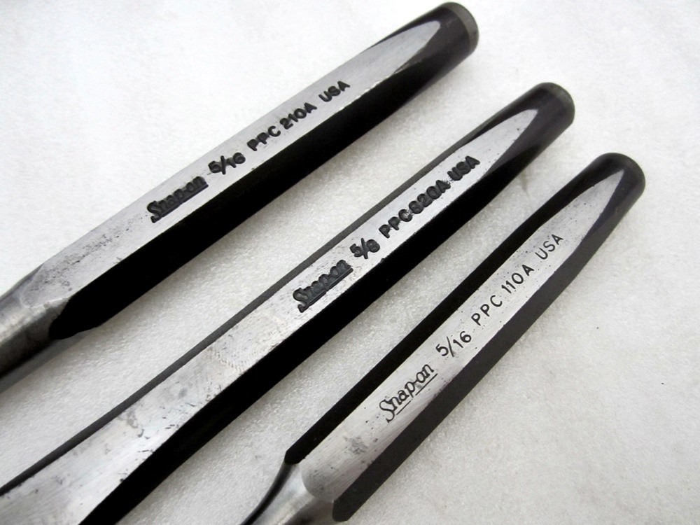 Vintage Snap-on 24pc Complete Punch & Chisel Set PPC-260AK C-260A USA