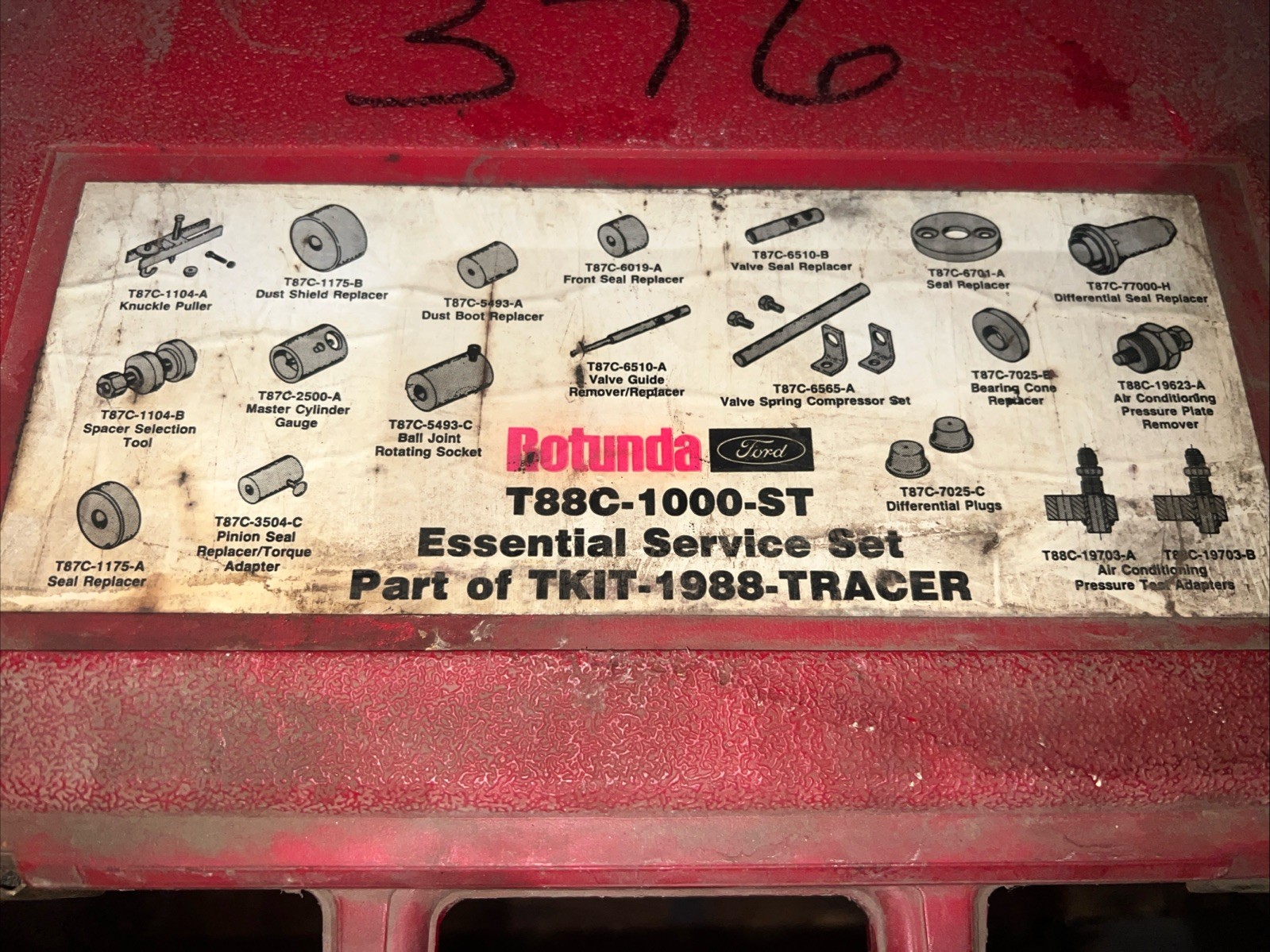 Ford Rotunda Essential Special Service Tools Set T88C-1000-ST Needs Cleaning