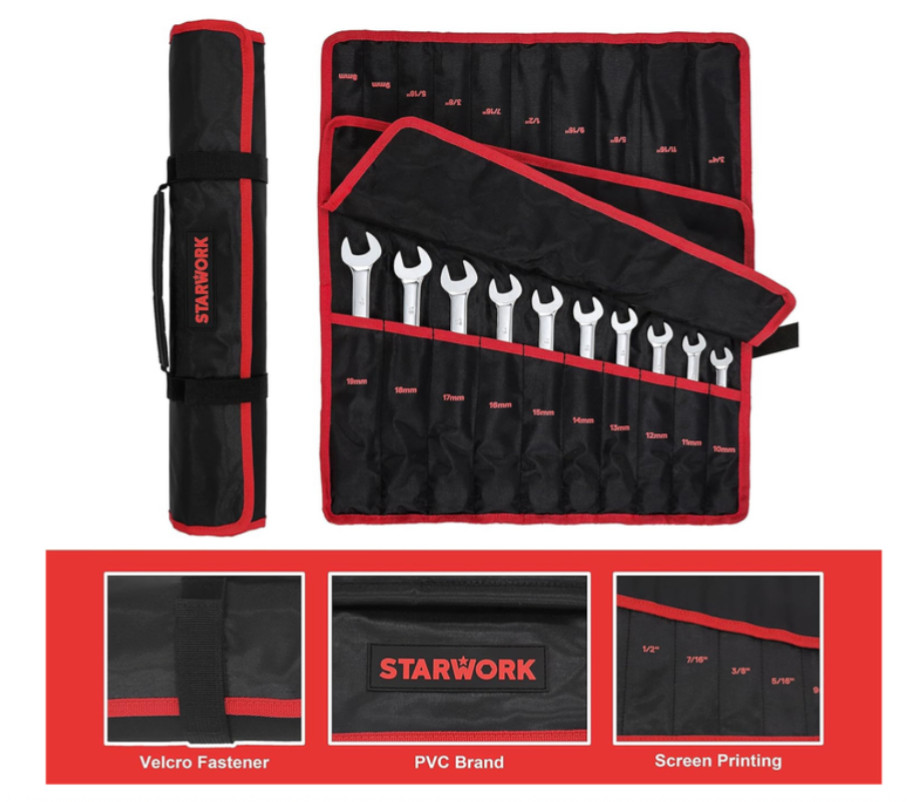 STARWORK 20PC Reversible Non-Slip Ratcheting Spanner Set, SAE/ Metric, rrp £179