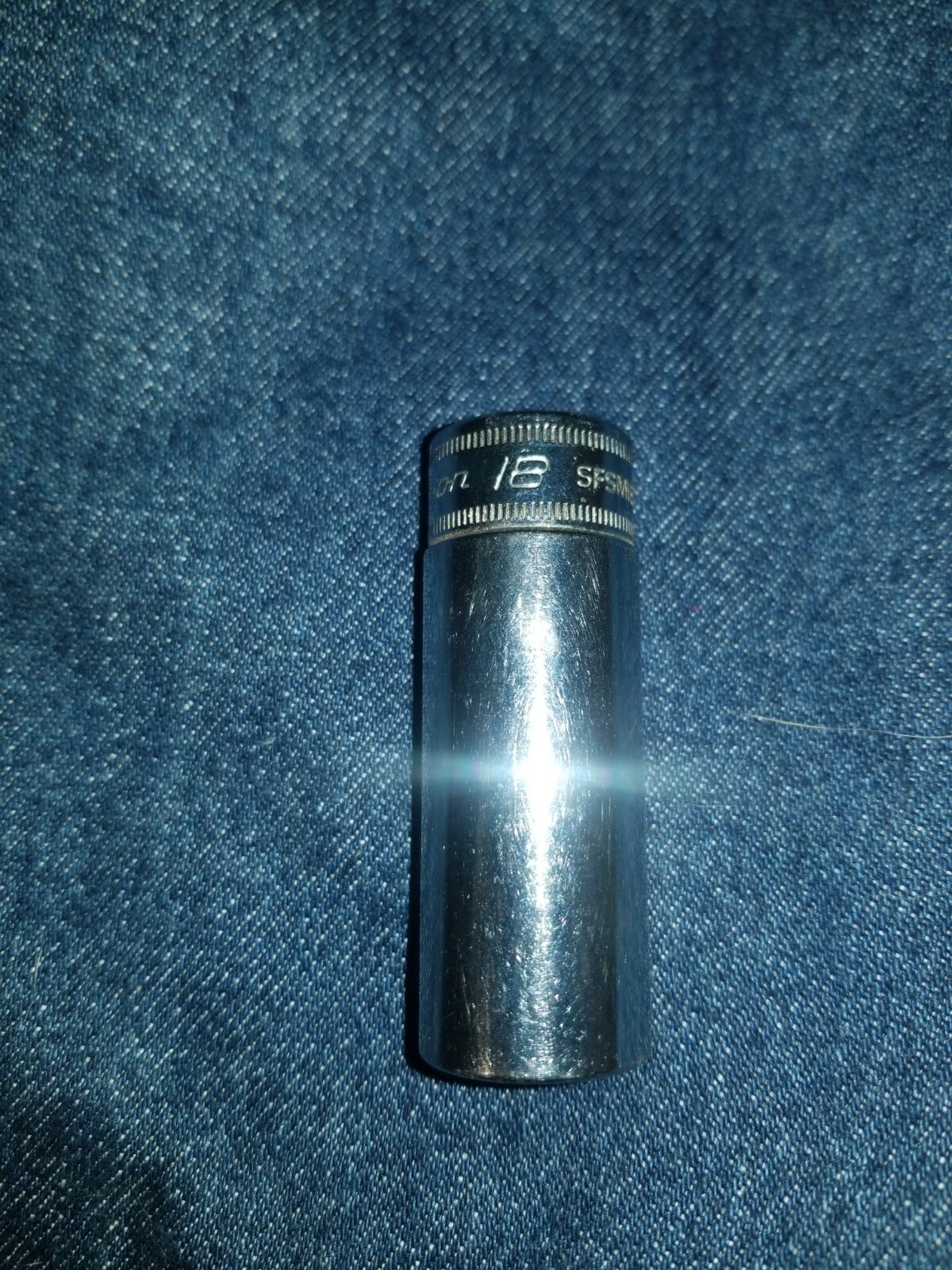 SNAP-ON TOOLS 3/8″ DRIVE 18MM DEEP 6 POINT SOCKET -USA-METRIC SFSM18 VGC!