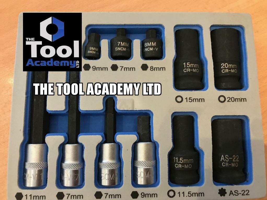 Laser 7064 Brake Caliper Socket Bit Set FOR Porsche Mercedes VW Ford Set