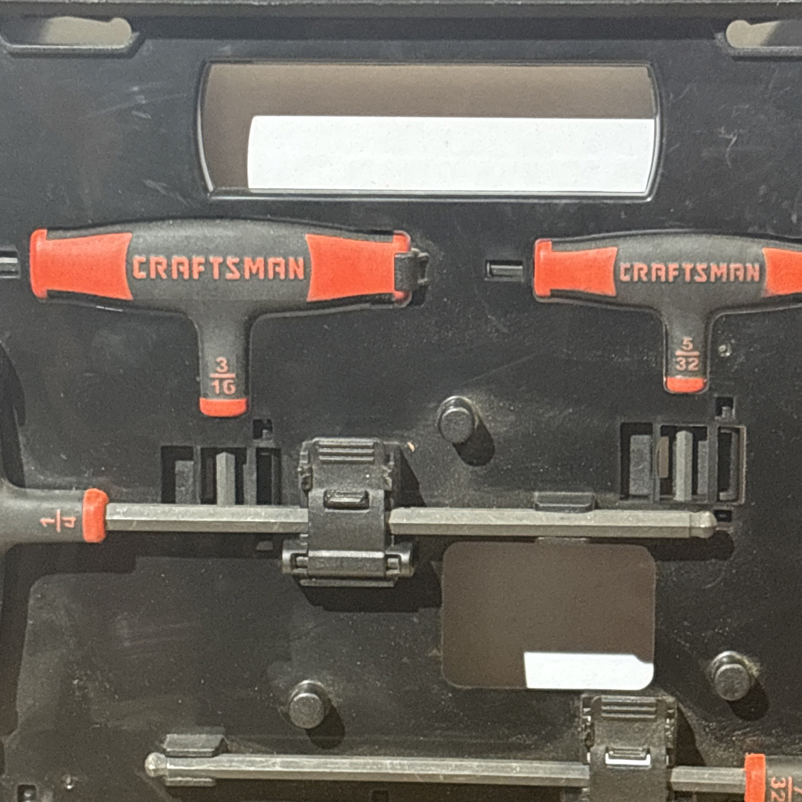 Craftsman SAE T Through Handle Ball Round Hex Key Wrench Set 9 46383 USA