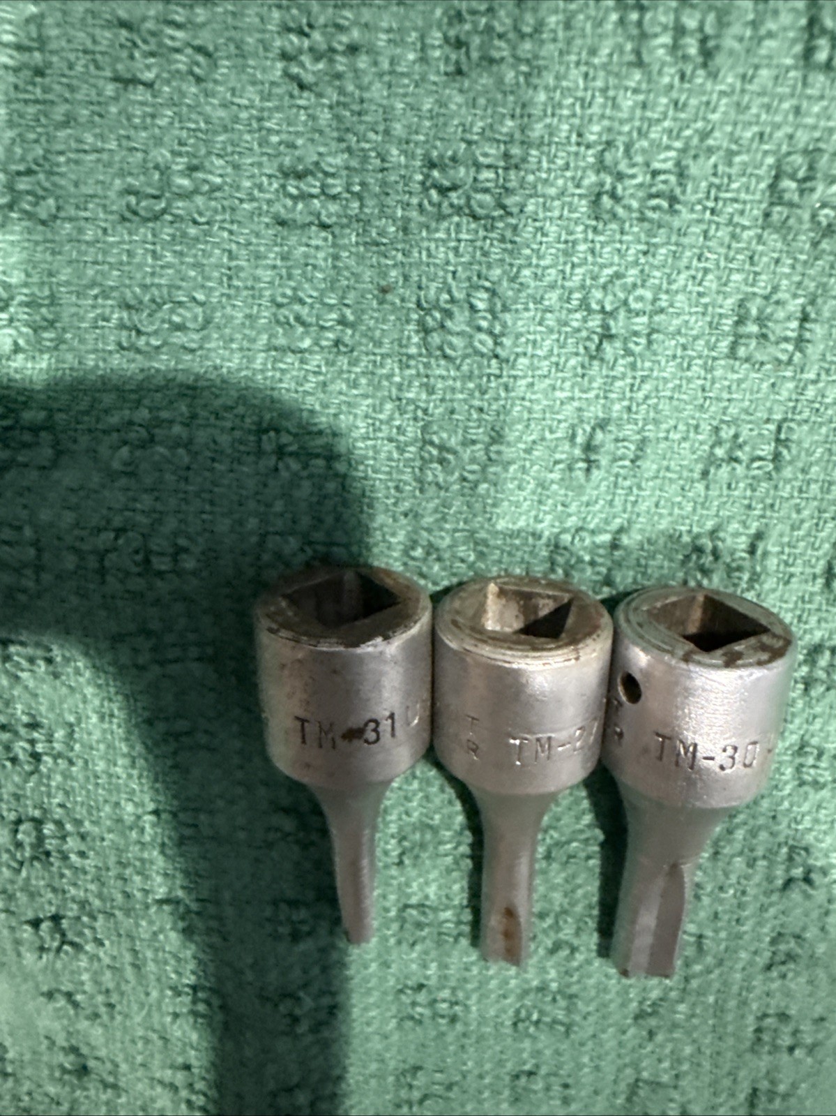 Snap On 3Pc Specialty 1/4″ Drive Clutch Driver Socket Set TM31 TM27 TM30