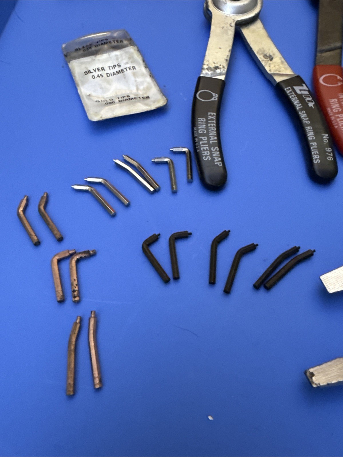 ZIM No 976 AND 977 Combination Snap Ring Plier Set – Internal External Tips USED