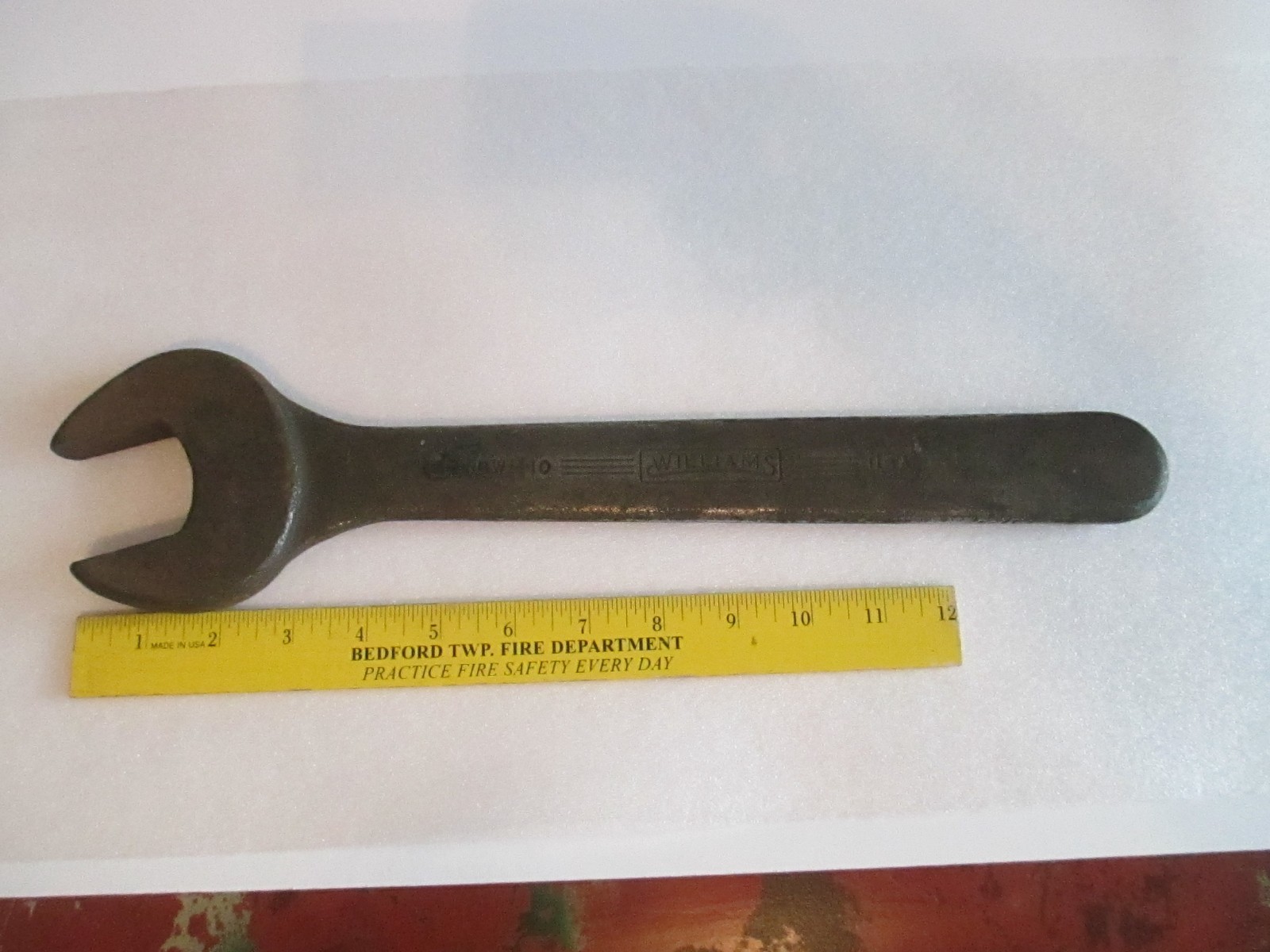 Vintage Williams 1-5/8” Open end railroad Machinist Wrench Made in USA C86