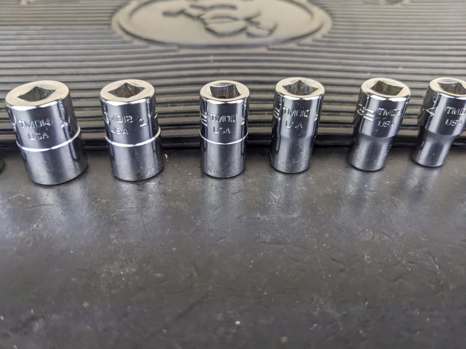 #bg107 Snap-on Tools 110TMDY USA 10pc 1/4″ Drive SAE Shallow 12pt Socket Set