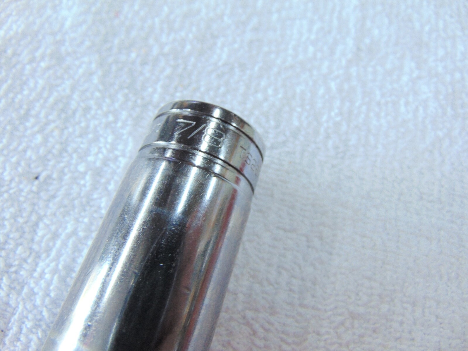 Snap-On Tools USA 1/2″ Drive 6 Point Deep Chrome Socket SAE Size 7/8″ TS281 NEW