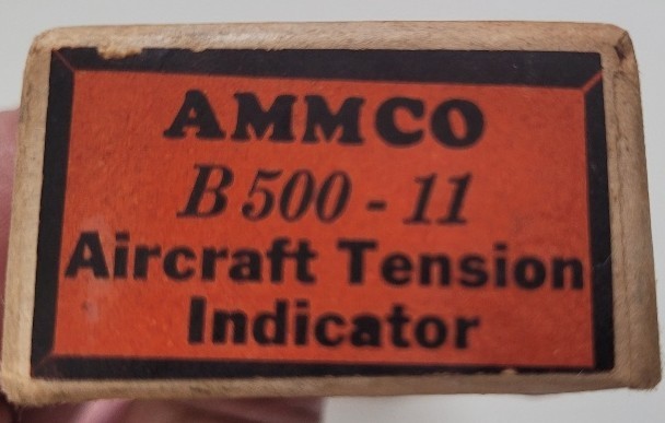 Vintage AMMCO B500-11 Aircraft Tension Indicator (Torque Wrench) w/Light (WWII)