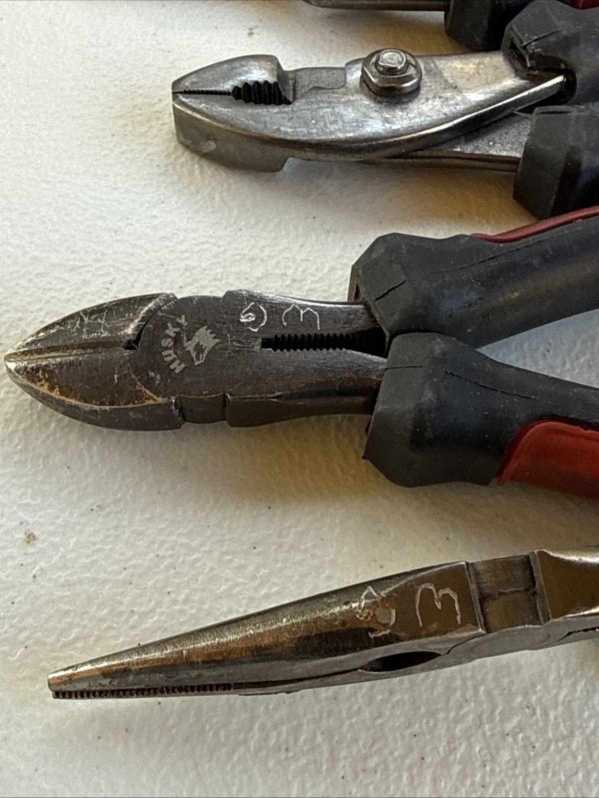 Husky Tools8pc Pliers,Needle Nose And Side Cutter Lot