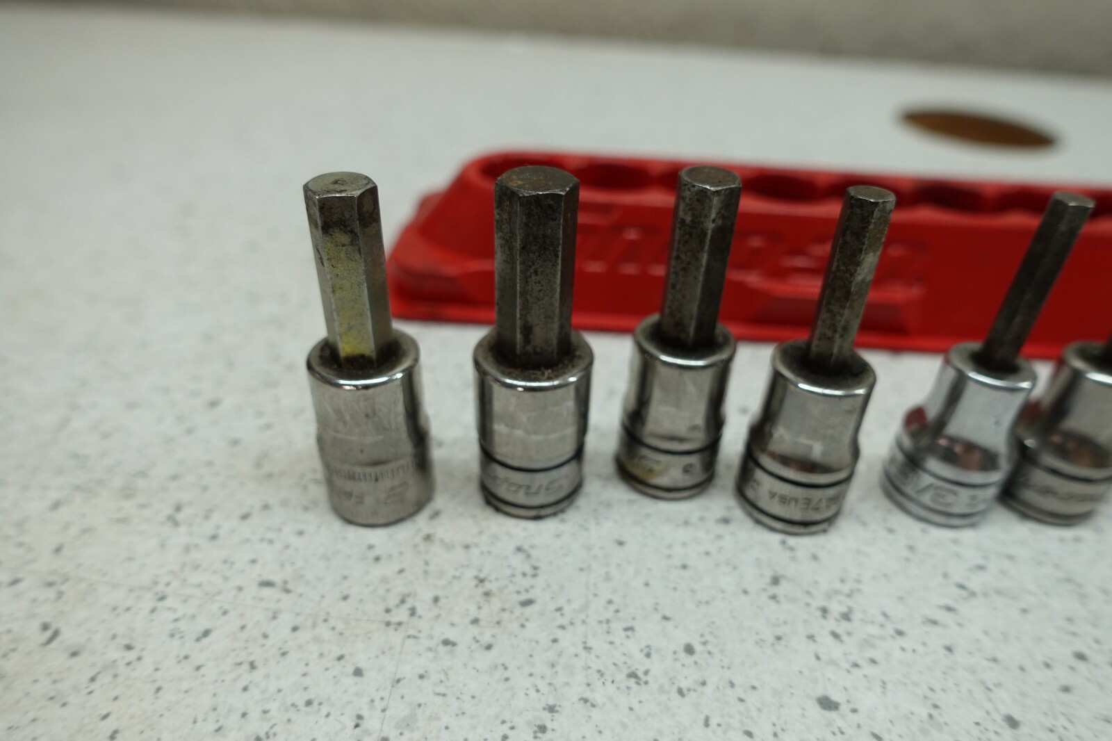 SNAP ON 8 PC HEX BIT SOCKET SET fa12e FAM8E FA10E FA7E FA6E FA4.5E T40 FTXR27E