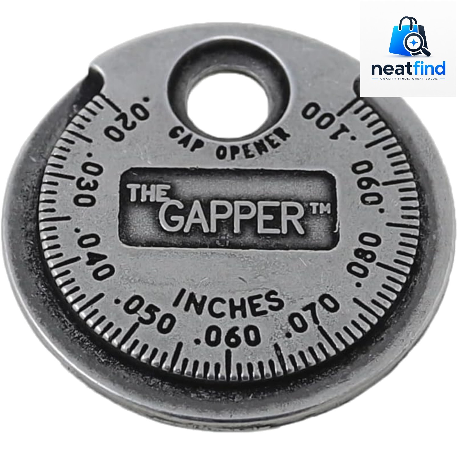 3235 Spark Plug Gapper: Coin-Style Spark Plug Gap Tool, 0.020″–0.100″ Measure…