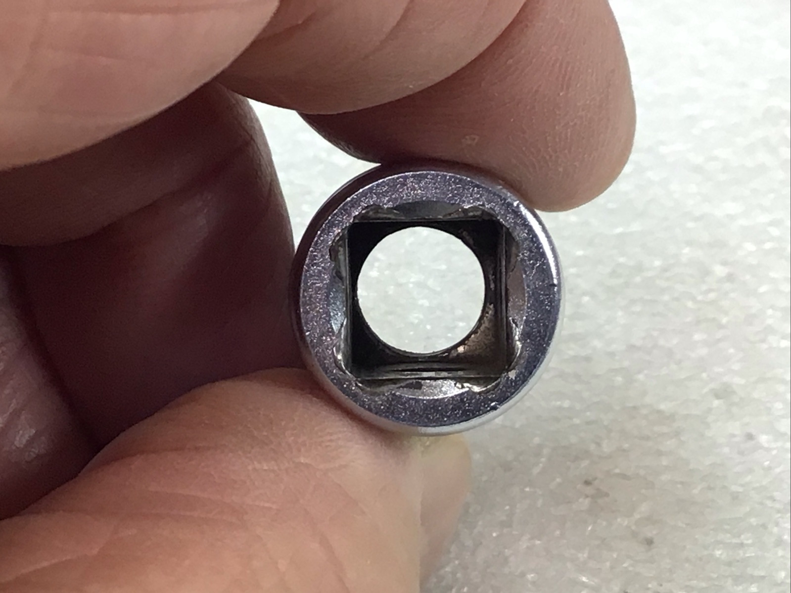 Snap On F161 – 1/2”, SAE, Chrome, 3/8″ Dr., 12-Pt., Shallow, Socket-USA-NICE-