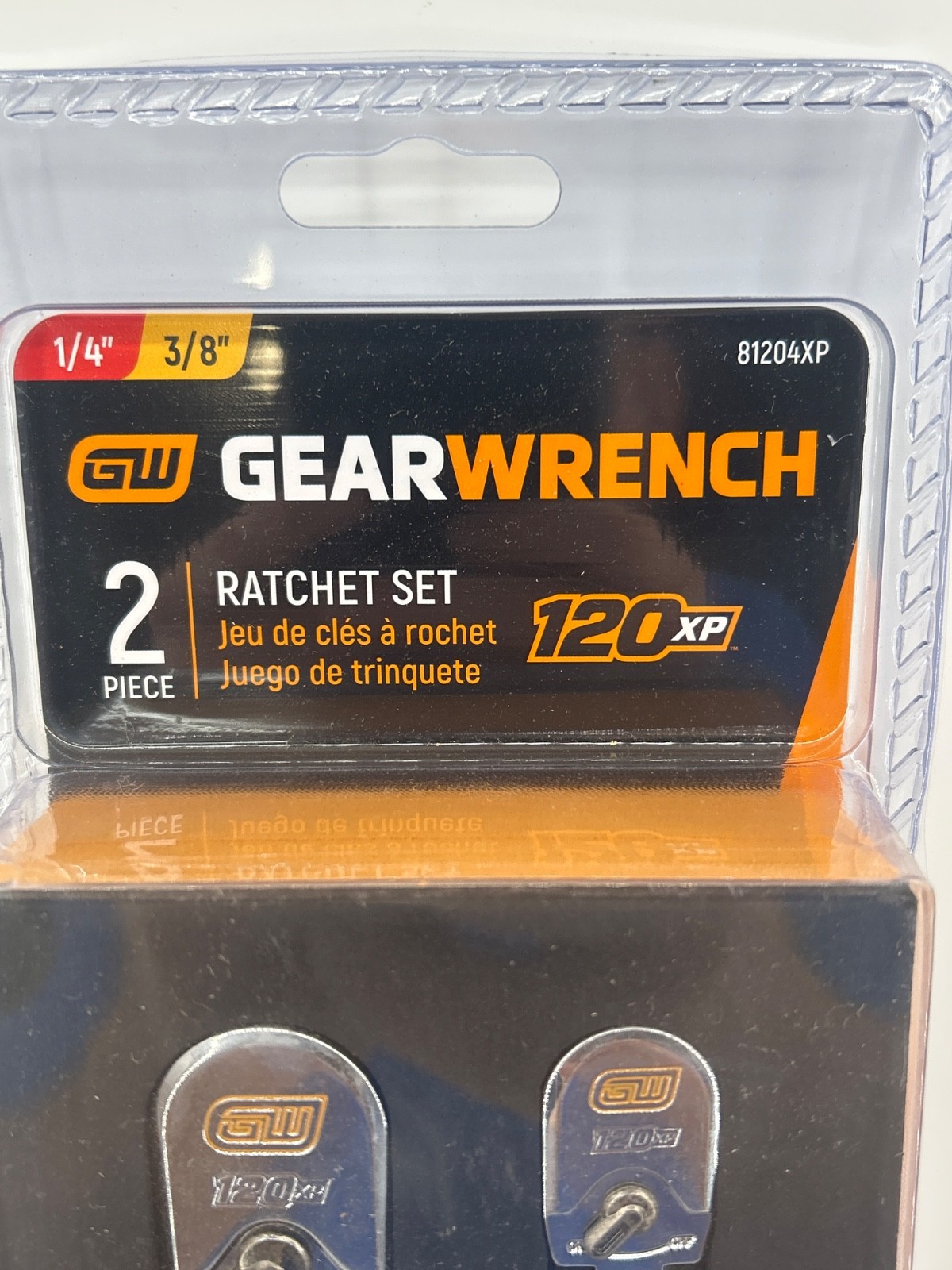 GEARWRENCH 81204XP – 2 Piece 1/4″ & 3/8″ Drive 120XP Flex Head Teardrop Ratchet