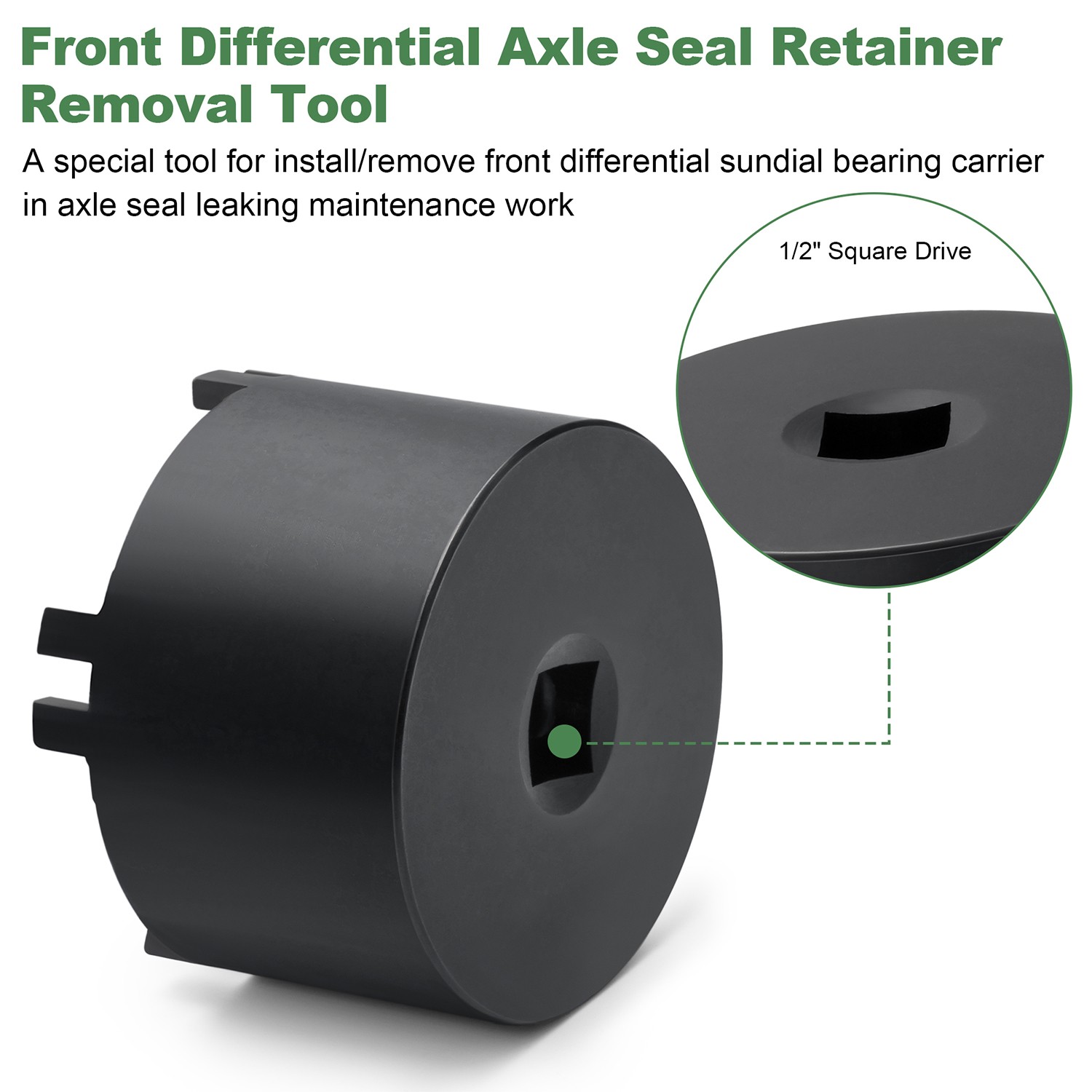 Front Differential Axle Seal Retainer Wrench Socket For Subaru Forester Impreza