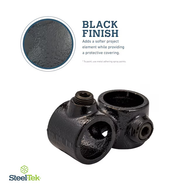 SteelTek 3/4-in Structural Black Crossover 962243 FAST SAME DAY SHIP