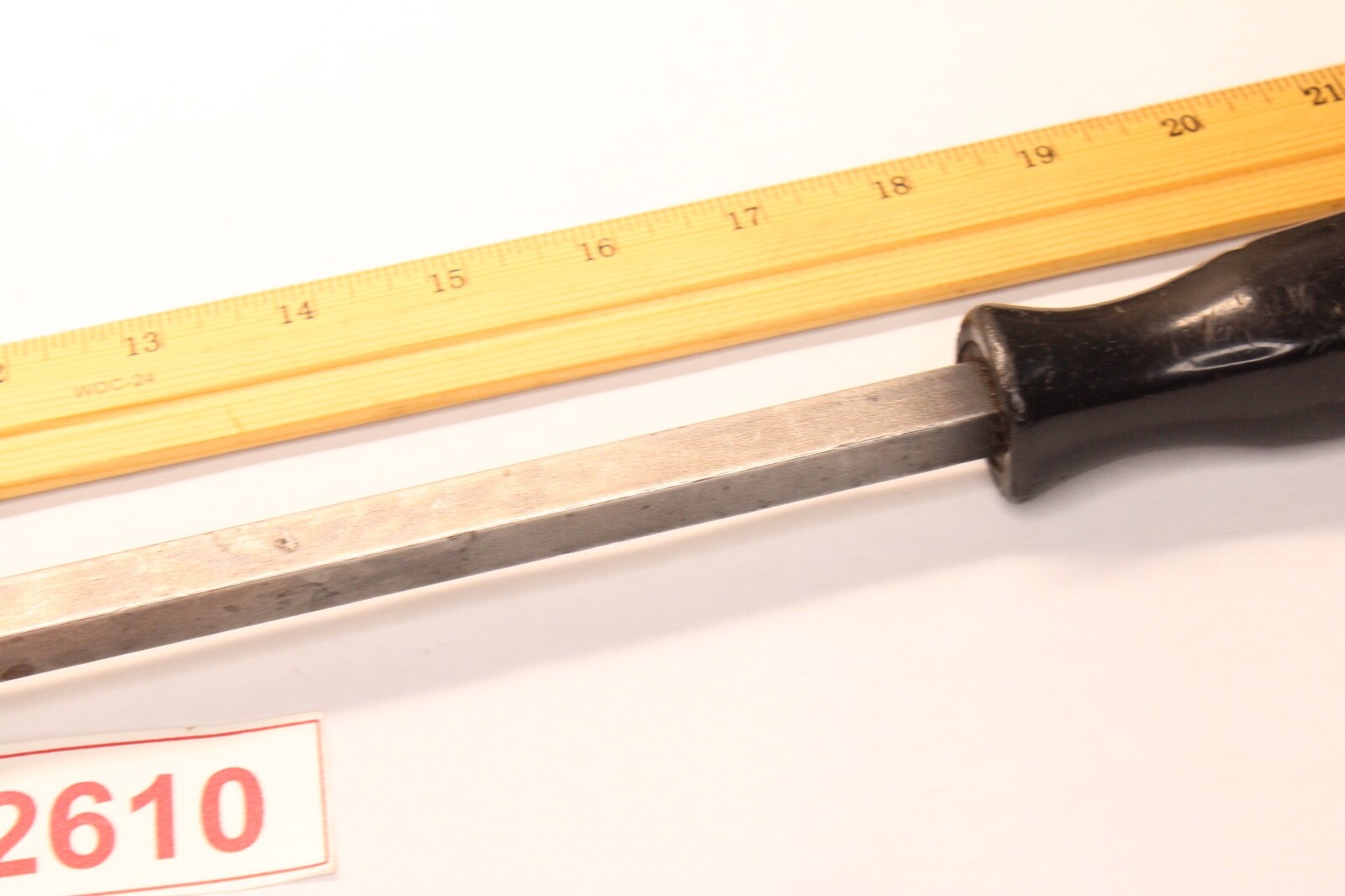 Unbranded 23″ Long Angled Tip Pry Bar Mechanic Hard Black Handle
