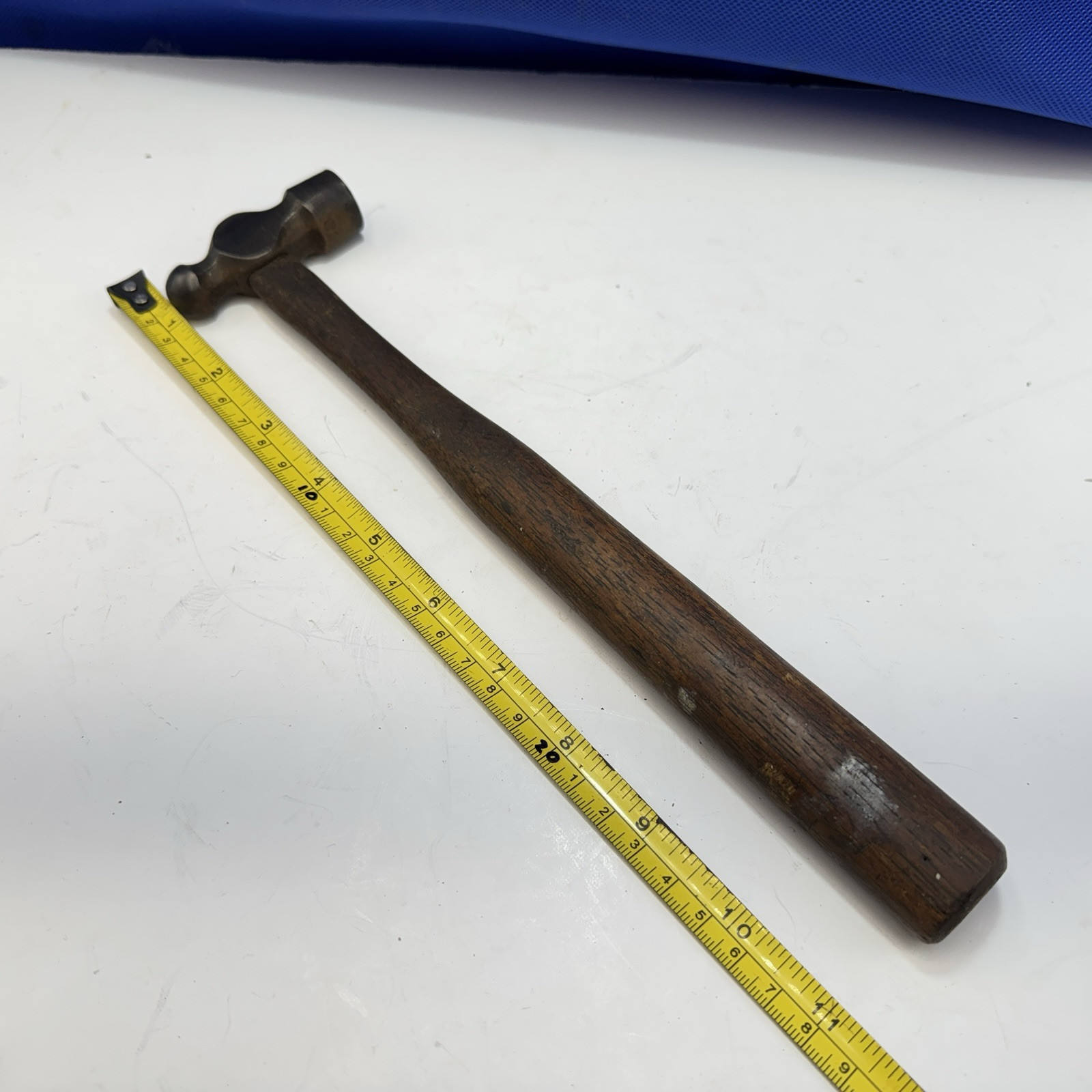 Ball Pein Hammer 400g 11″ Hickory Shaft Vintage Peen Reclaimed Tools Carpentry