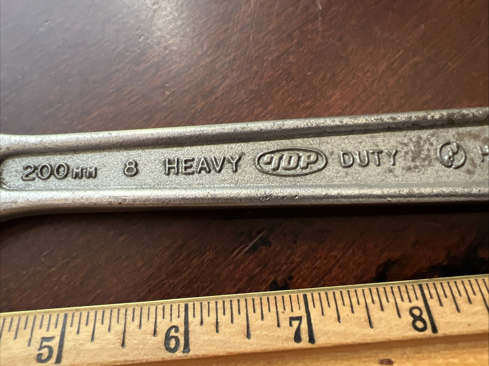 TOP 200mm 8” Adjustable Wrench Forged Chrome Vanadium Heavy Duty H-0200 Japan