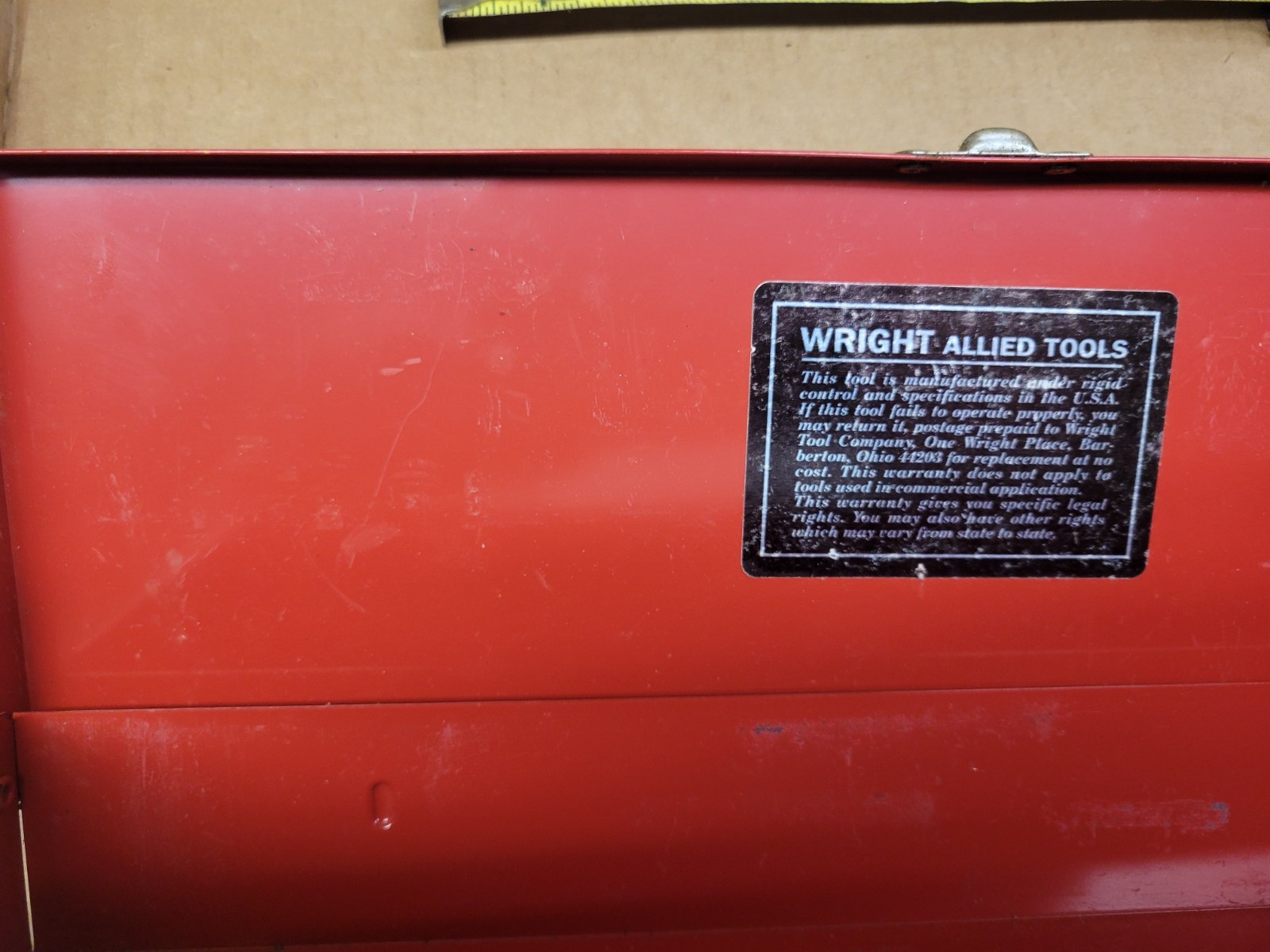 Wright Tool Red Tool Box For 3/8″ Socket Set (Box only No Tools)
