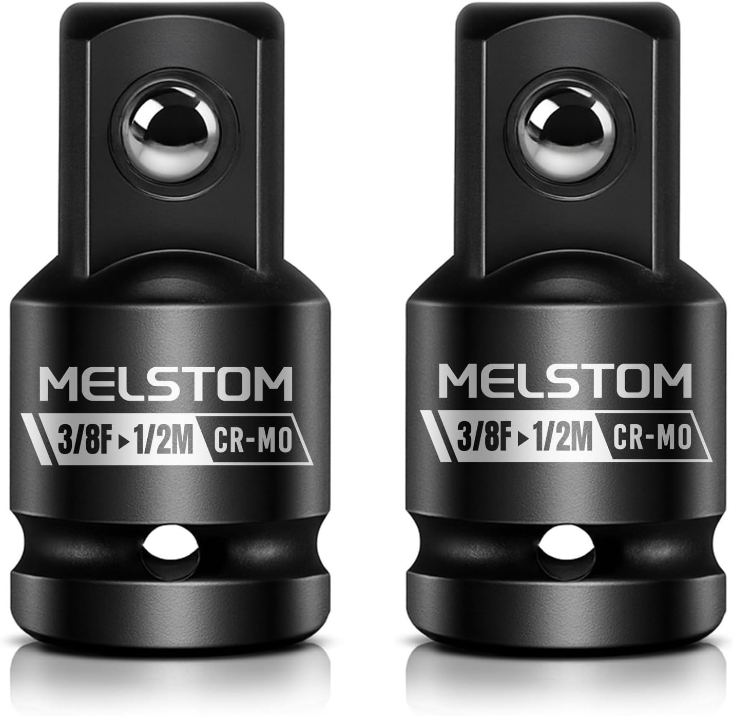 2 PCS 3/8″ to 1/2″ Impact Socket Adapter Set, 3/8″ Drive Impact Driver Conver…