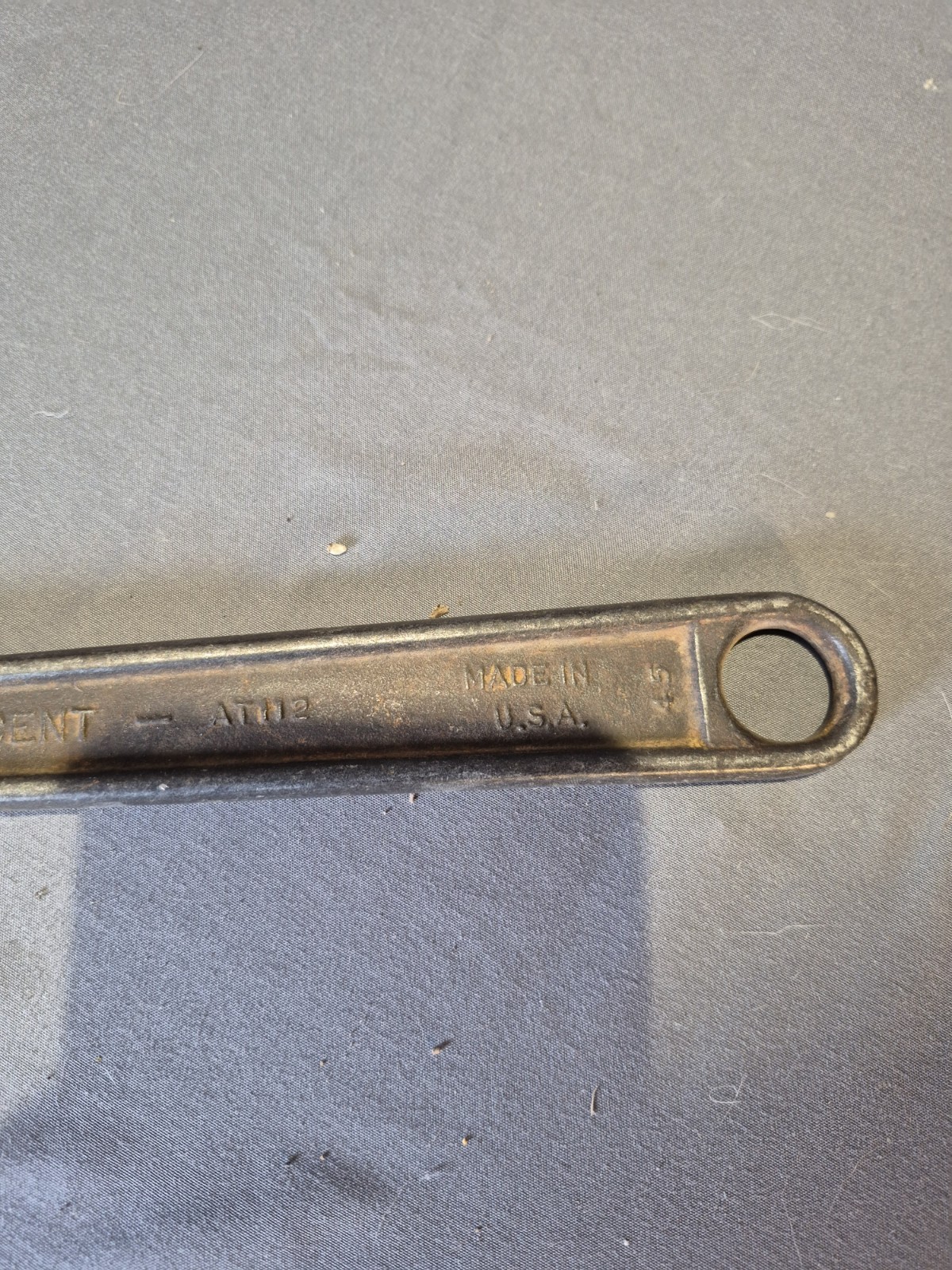 CRESCENT TOOL CO AT112 12 INCH ADJUSTABLE WRENCH MADE IN THE USA! JAMESTOWN, N.Y