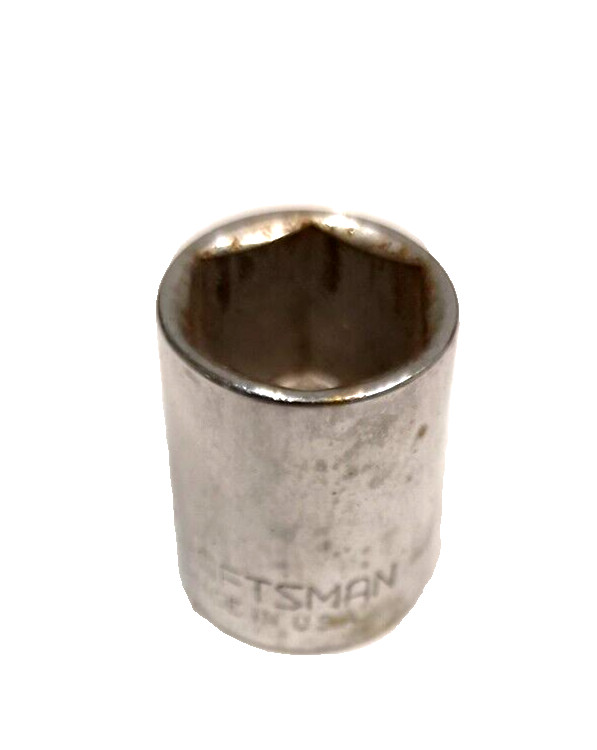 Craftsman 1/2″ 6 Point Shallow Chrome Socket 1/4″ Drive 43499 USA