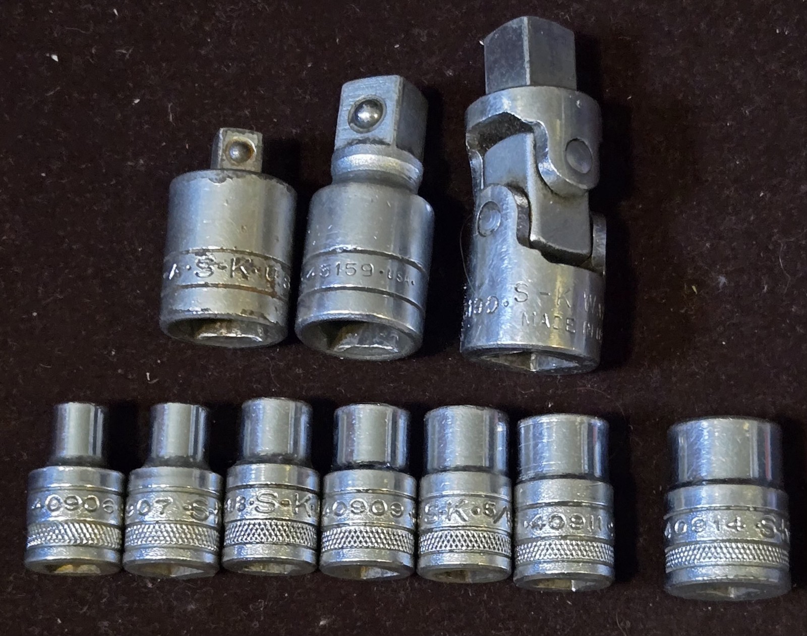 2 Mixed Sets Mid 1940s SK 409, 451 & Etc. & 1964-69 SK Wayne 401XX 17pc & Etc.