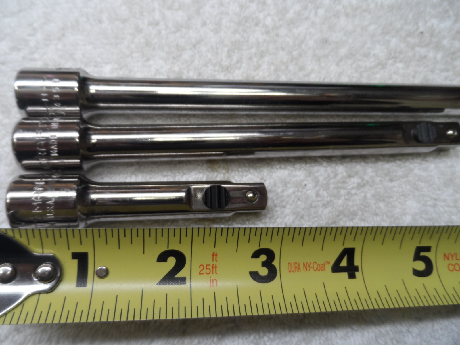 Craftsman 3/8″ Drive Quick Release 3″ 6″ 10″ Extension, NOS USA – 3 pcs