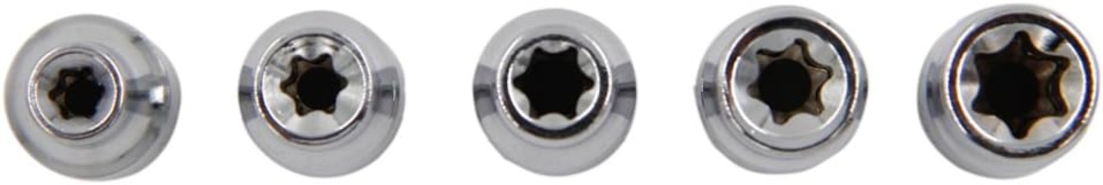 5Pcs E Torx Star Female Bit Socket Set 1/4″ Drive E4 -E8