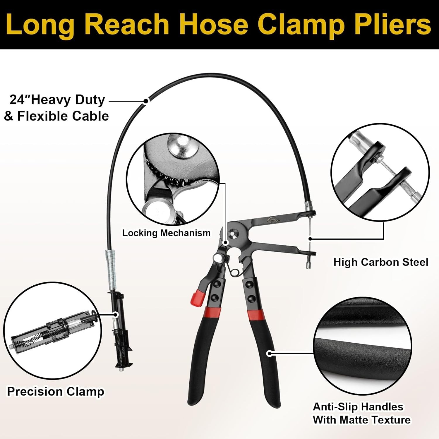High-Quality 9pc Hose Clamp Pliers Set – Corrosion-Resistant & User-Friendly