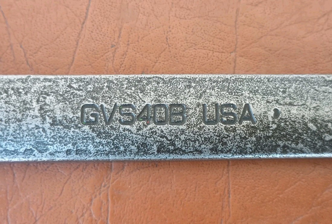 Snap-On 1-1/4″ GVS40B 4-Way Angle Head Open-End Industrial Finish Wrench USA