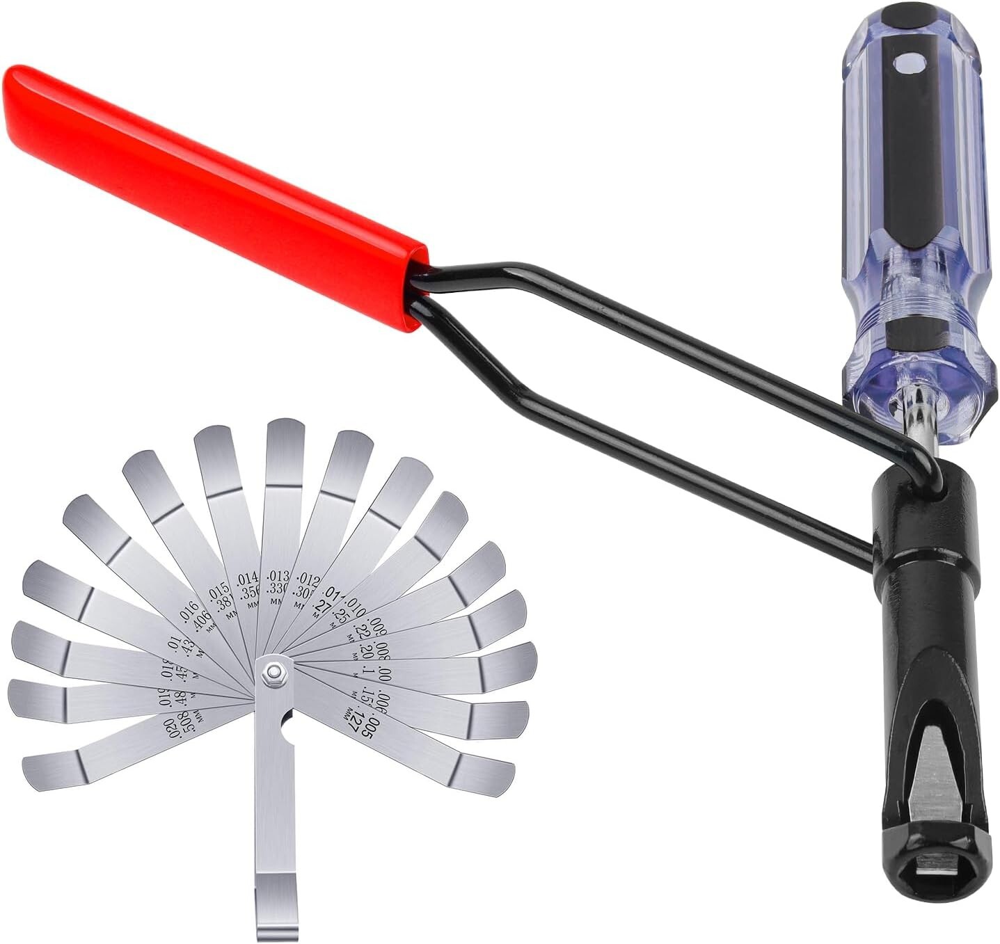 Valve Lash Adjustment Tool, with Angled Feeler Gauge，Jam Nut Valve Adjustment To