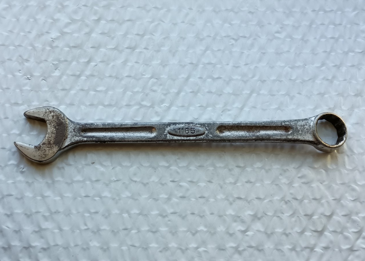 BONNEY TOOLS USA 1165, 11/16″ COMBINATION WRENCH, 8.2″ LONG, 12 POINT.