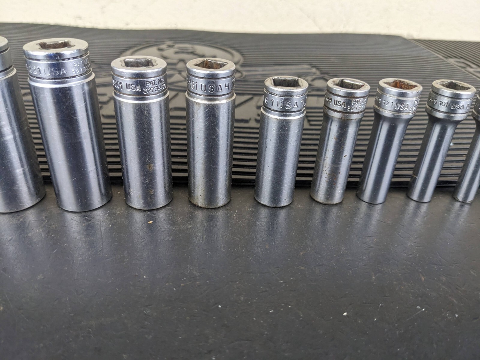 #am154 Snap on Tools 211SFSY 3/8″ Drive Deep Chrome Socket Set Socket Set