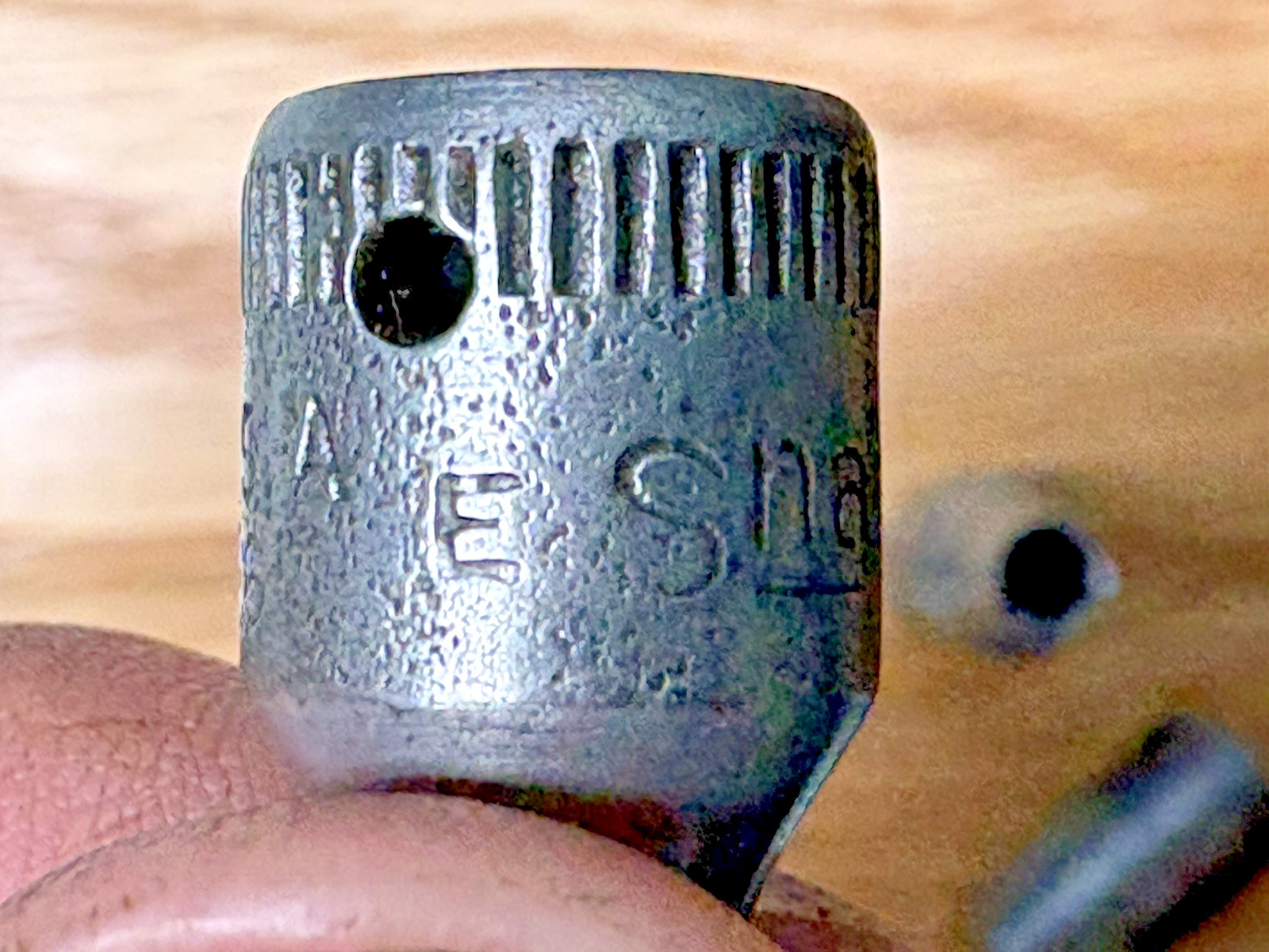 Vintage Snap-On Early Socket Wrench Set Case TM 6 7 8 11 E date 1944 RARE WWII