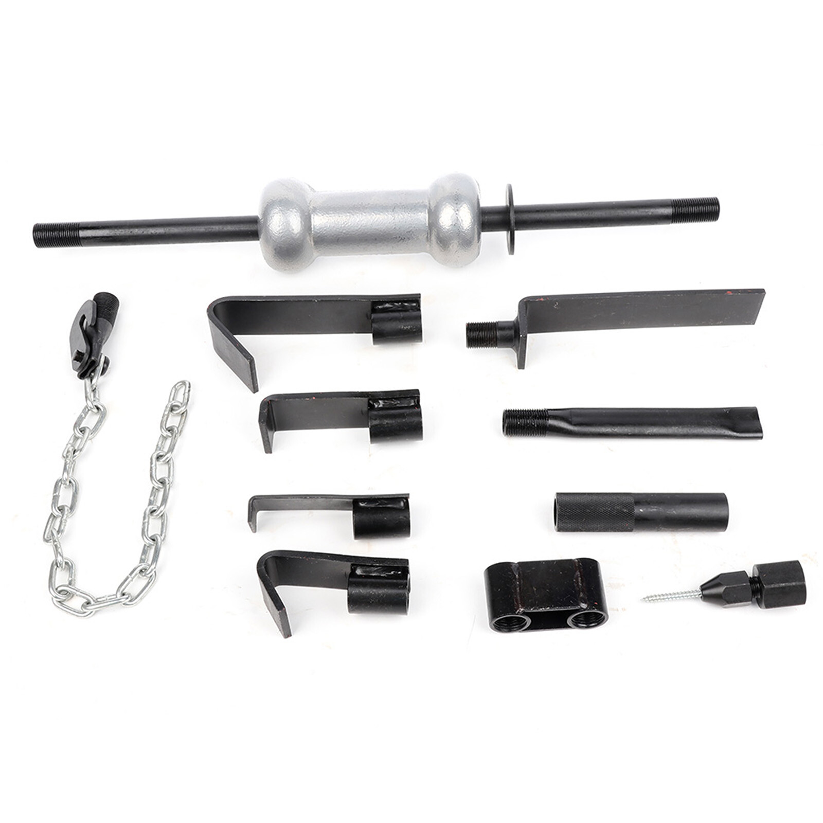 Auto Body Truck Repair Tool Kit Dent Puller w/ Hammer Slide 13PC Set
