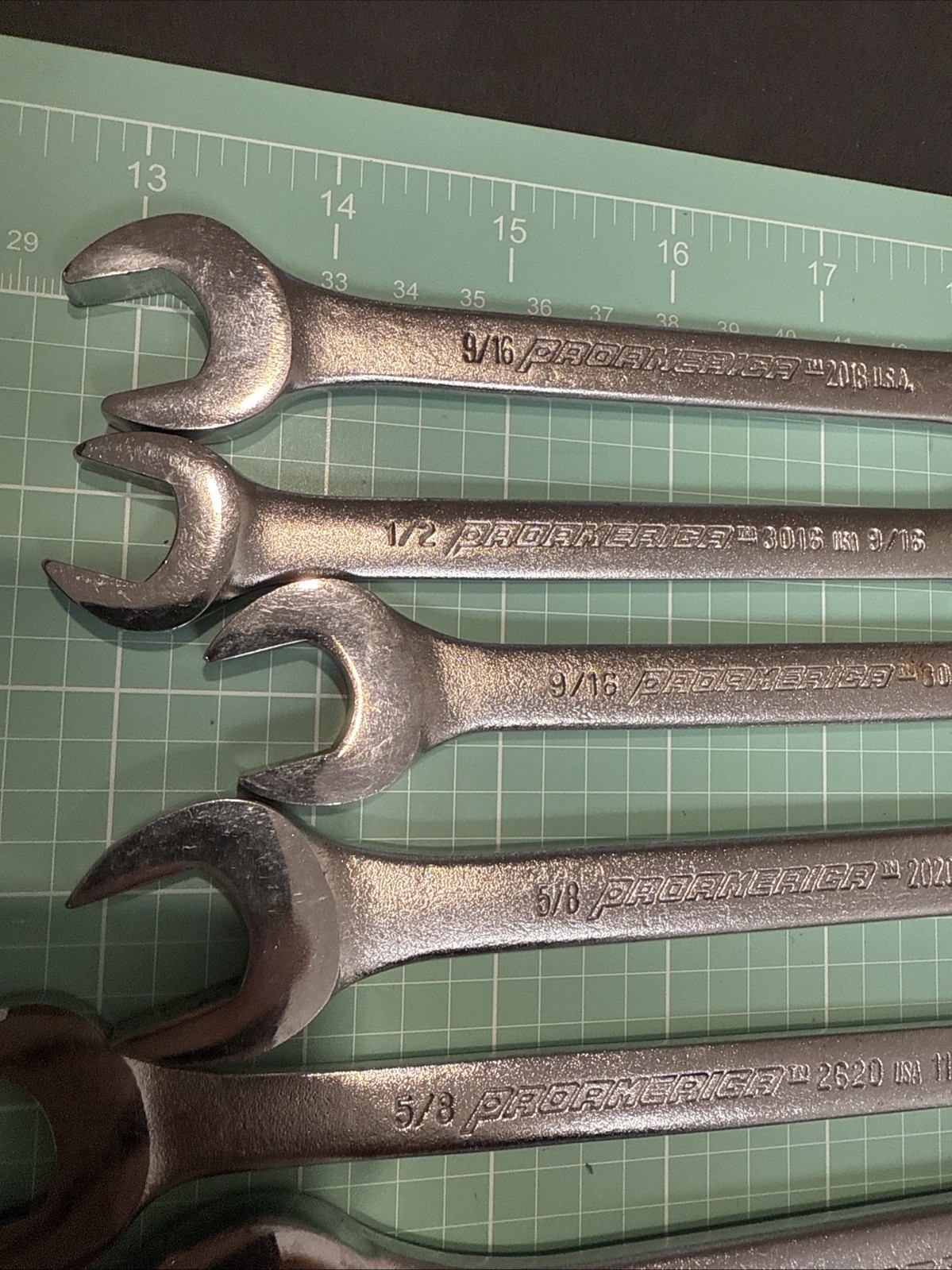 ProAmerica USA 10 Piece SAE 12 Point Comb. and Box Wrench Set 9/16″ – 7/8”