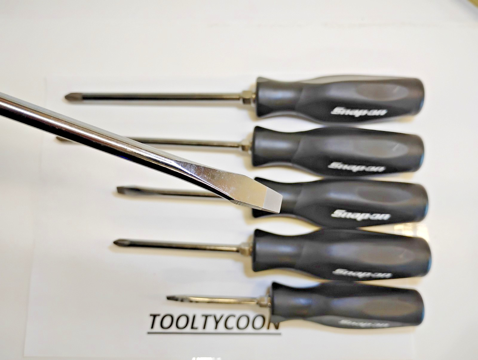 Snap-On Tools USA NEW Custom LIMITED 6pc BLACK Screwdriver Set Phillips & Flat