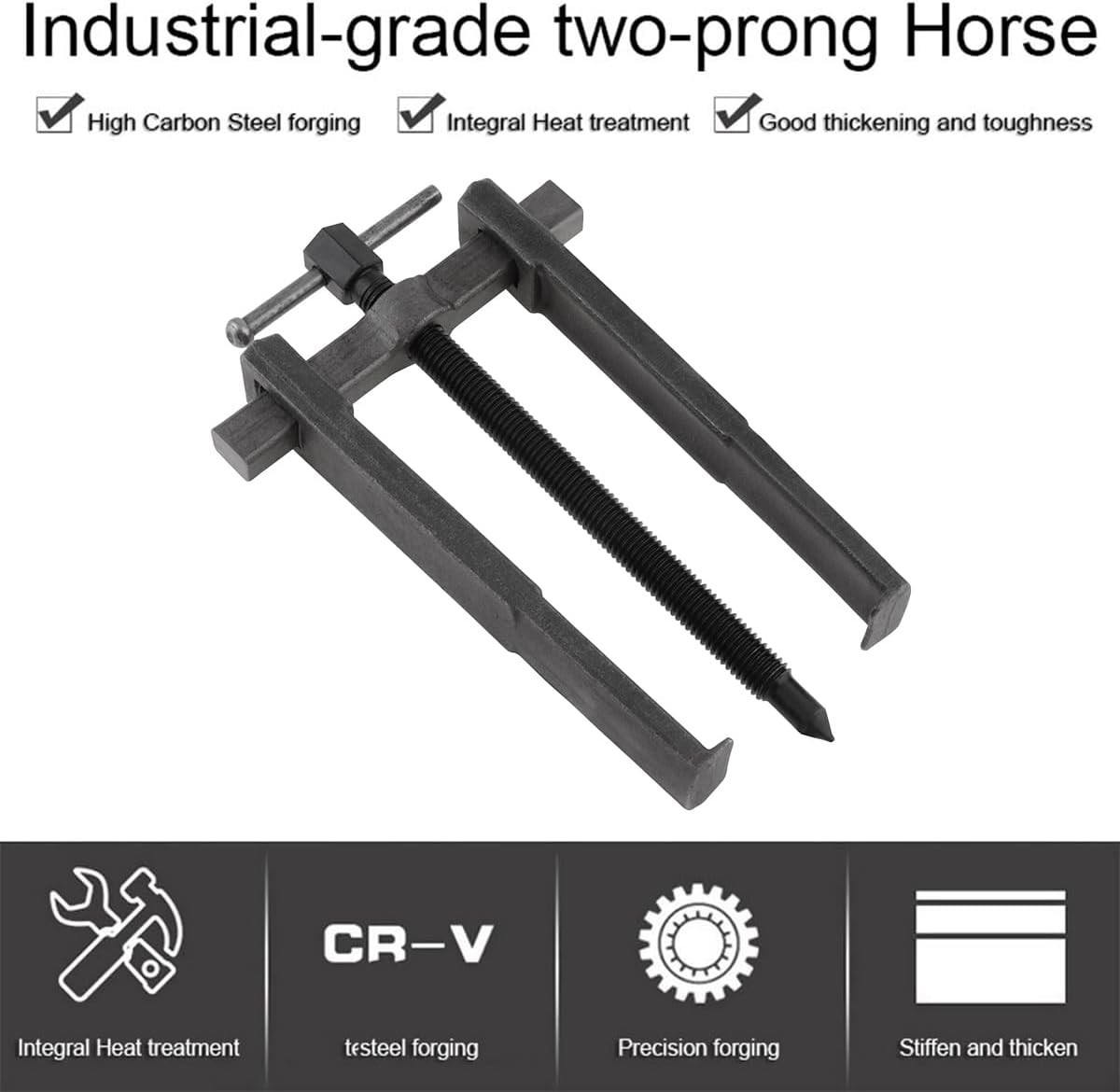 4 Pcs 2 Jaw Gear Puller Set 3/4/6/8 Inch – Heavy Duty Carbon Steel Reversible..,